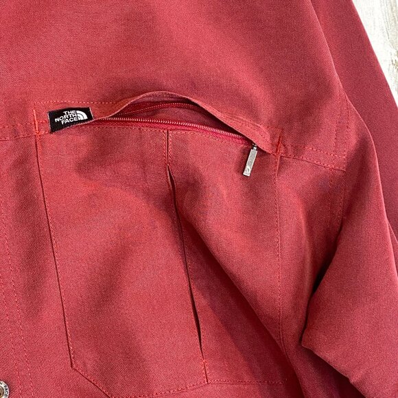 The North Face Red Syncline Long-Sleeve Collared Button-Up Shirt Outdoor Size M - Picture 8 of 9